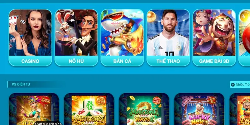 Kho game cá cược của nhà cái HI88 đa dạng và đầy đủ.